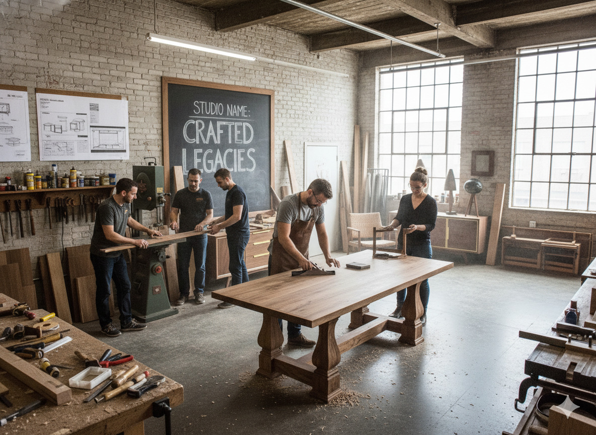 Team van Shrixxenhriz in het atelier